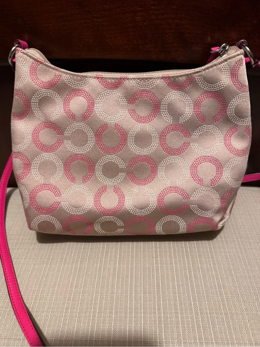 Coach Ashley Dotted Op Art crossbody